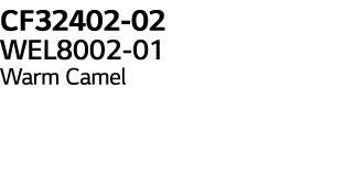 CF32402-02 WEL8002-01 Warm Camel