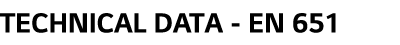 TECHNICAL DATA - EN 651