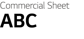 Commercial Sheet ABC