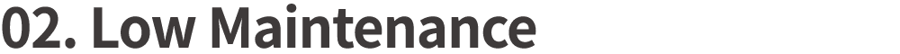 02  Low Maintenance
