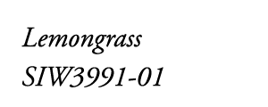 Lemongrass SIW3991-01