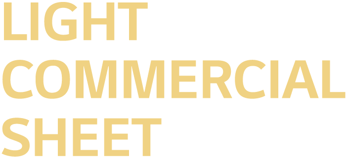 Light Commercial Sheet