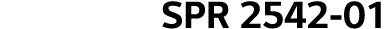 SPR 2542-01