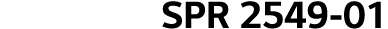 SPR 2549-01