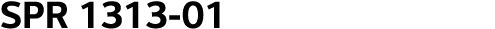 SPR 1313-01