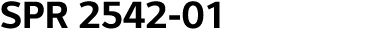 SPR 2542-01