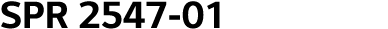 SPR 2547-01