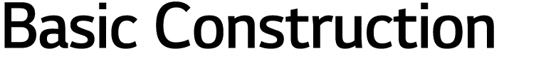 Basic Construction