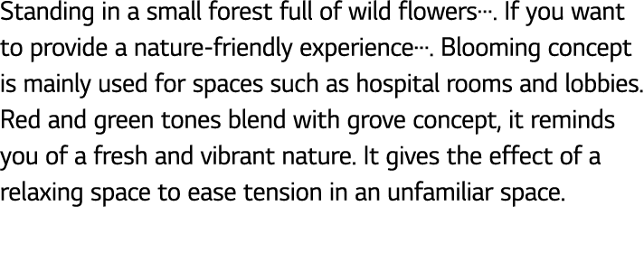 Standing in a small forest full of wild flowers   If you want to provide a nature-friendly experience   Blooming conc   