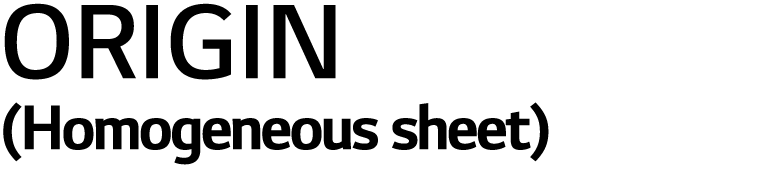 ORIGIN (Homogeneous sheet)