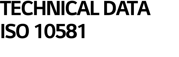 TECHNICAL DATA ISO 10581