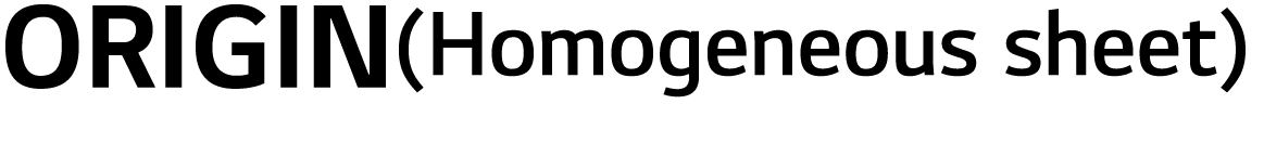 Origin(Homogeneous sheet)