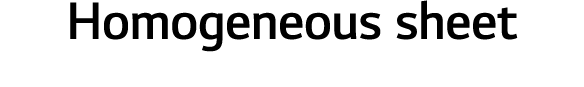 Homogeneous sheet