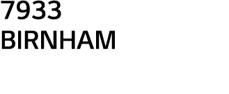 7933 BIRNHAM