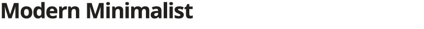 Modern Minimalist