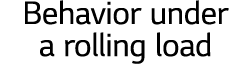 Behavior under a rolling load