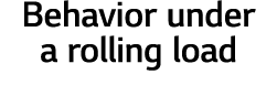 Behavior under a rolling load